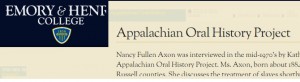 Appalachian Oral History